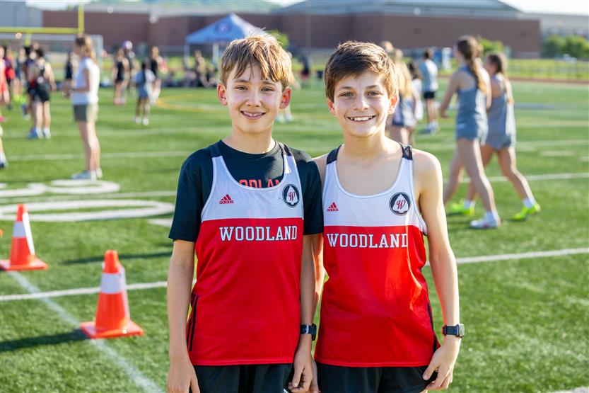 Students run track